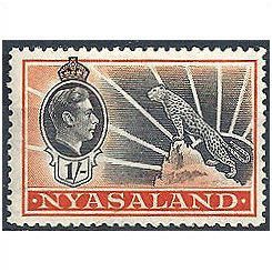 Nyasaland 1938 SG138 1s Black & Orange Mounted Mint