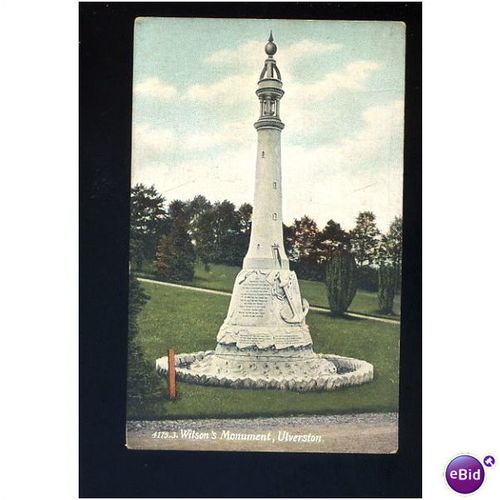 Lancashire ULVERSTON Wilson's Monument Postcard by Hartmann (4175.3)