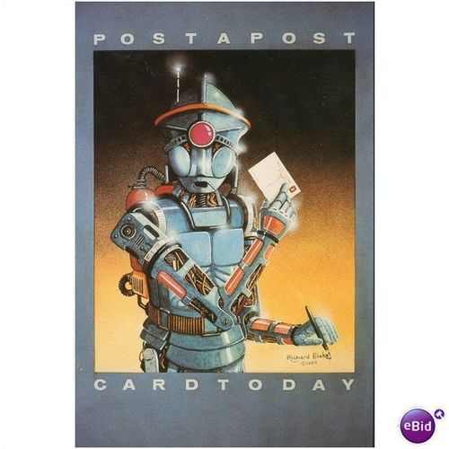 GB Postcard 1989 - Robo Postapost - Card Today - x 4