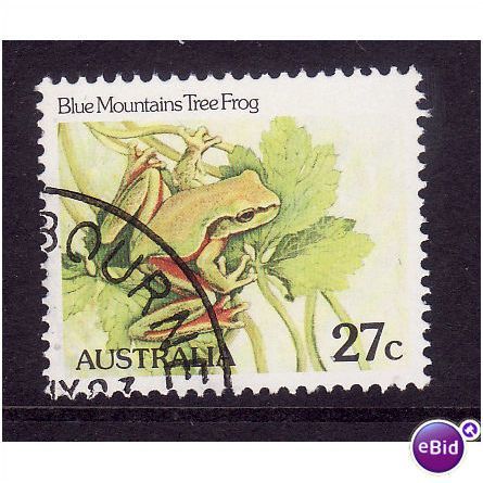 AUSTRALIA 1982 27c BLUE MOUNTAIN FROG SG 790 FINE USED