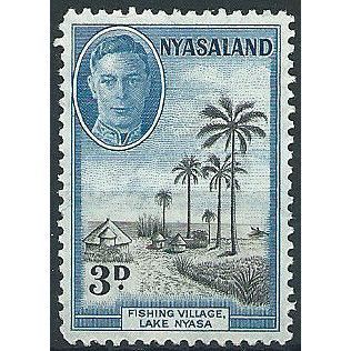 Nyasaland 1945 SG148 3d Black & Light Blue Mounted Mint .....