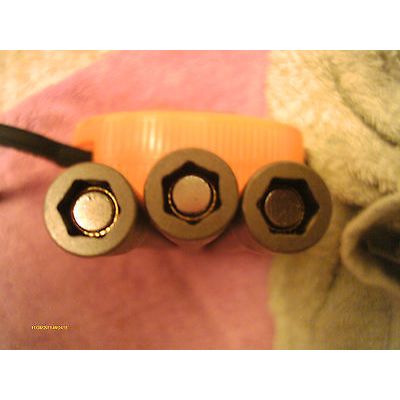 3 Piece 1/4" Drive Strong Magnetic 6" Long Chrome Vanadium Nut Driver/Setter