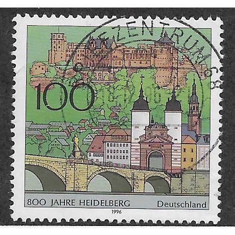 GER 1996 100pf '800TH ANN OF HEIDELBERG' FINE USED (EBID54-580)