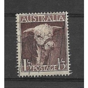 Australia.SG223 1s 3d Hereford Bull.Fine Used.June19