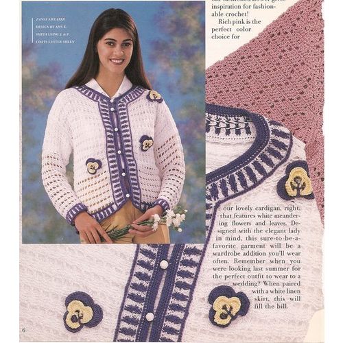 Crochet Sweater Pattern Pansy Sweater