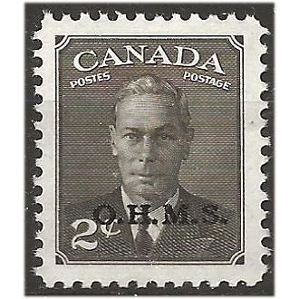 Canada 1949 O173 2c Sepia OHMS Official Mounted Mint . .. .