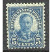 637 5c Theodore Roosevelt Average MNH Q1562