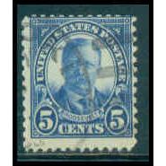 Used 637 5c Theodore Roosevelt Average M09232