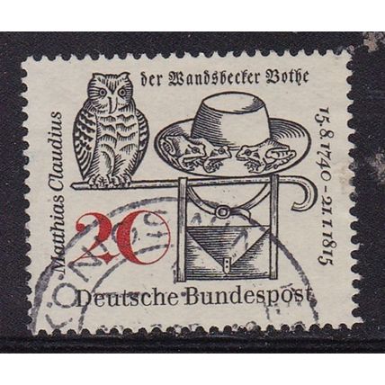 GERMANY 1965 150th DEATH ANNIV CLAUDIUS USED SG1383 #2
