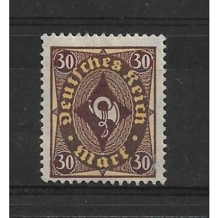 Germany.SG214 30m Posthorn (Brown and Yellow).Mounted Mint.Nov21
