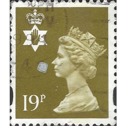 NORTHERN IRELAND, QE II, Machin, brown olive 1994, 19p, #6