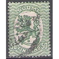 Finland 1917 Michel 83A O Cote (2013) 0.50 Euro Armoirie Cachet rond