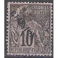Réunion 1891 Michel 21 O Cote (2005) 10.00 € Type Alphée Dubois Cachet rond