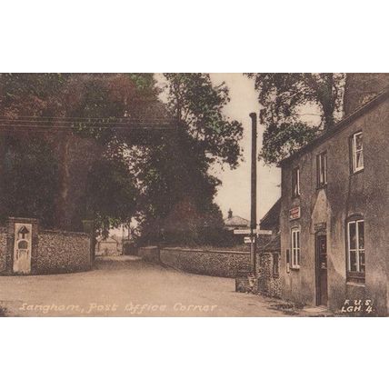 Langham Post Office Norfolk Antique Postcard