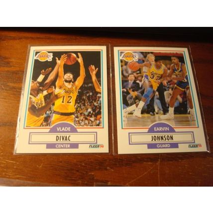 1990 Fleer, 6-Cards, All HOFers, STOCKTON/MAGIC, ++
