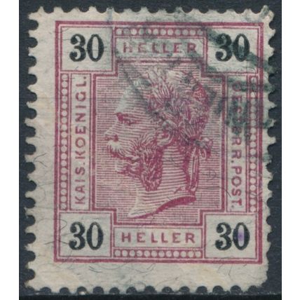 Emperor Franz Josef I: 30k - Austria 1899 - FH - MiNr 77C