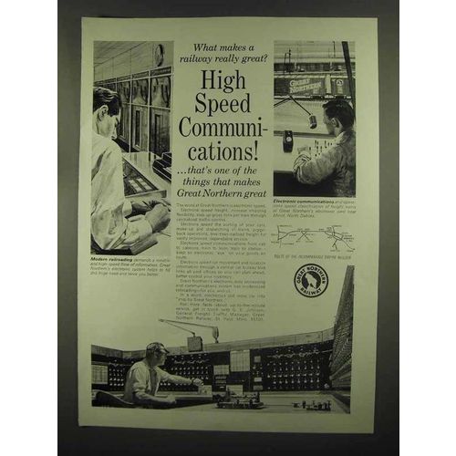 1965 Great Northern Railway Ad - Communications