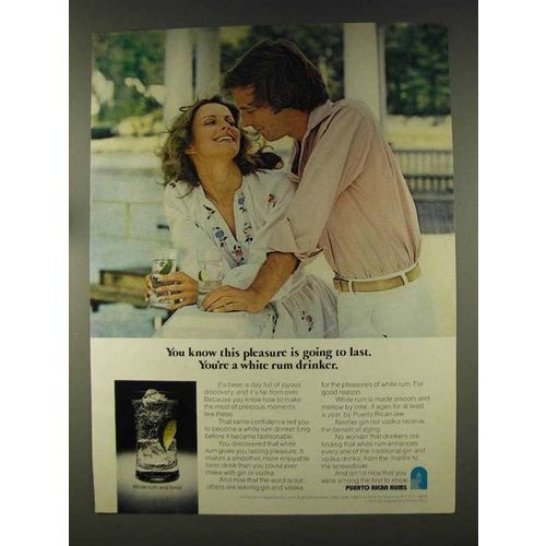1977 Puerto Rican Rums Ad - Pleasure Going to Last