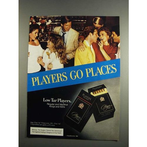 1984 Players Cigarettes Ad