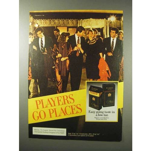 1984 Players Cigarettes Ad - Go Places - Outside Theater