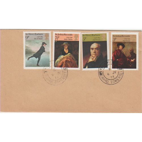 GB 1973 Joshua Reynolds set FDC Chard Somerset pm see others