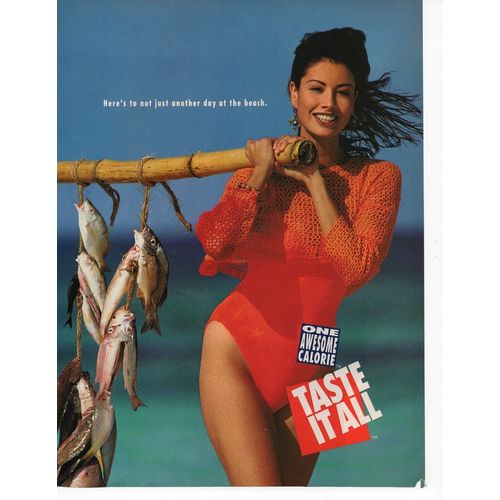 Diet Coke Full 2 page Printed Ad March 1993 Glamour Magazine