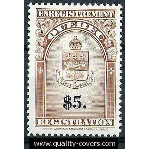 Canada #QR36 Quebec Registration Revenue MINT NH