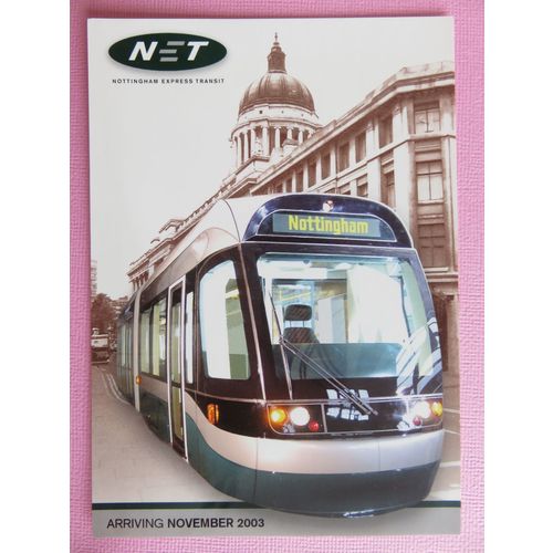Nottingham Express Transit Tram, Nottingham, Nottinghamshire Postcard