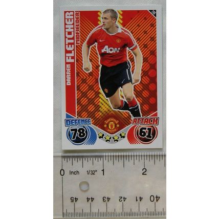 2010/11 Topps Match Attax Trading Card 206 Darren Fletcher, Manchester United