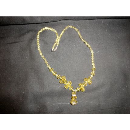18" citrus yellow green necklace screw fitting