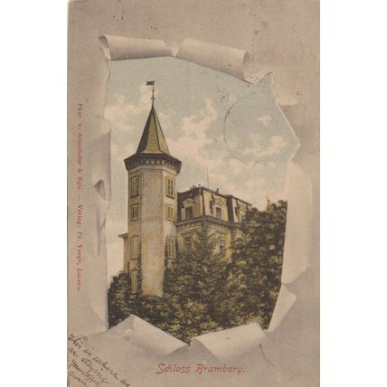 Schloss Bramberg Unravelling Unique Switzerland Old 1903 Postcard