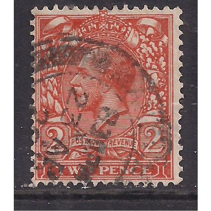 GB 1924 - 26 KGV 2d Orange Definitive Wmk 111 SG 421 Die 2 ( G654 )