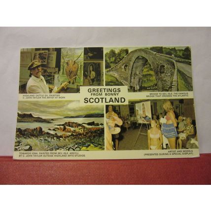 multiview, ISLE OF SEIL, ARGYLL unused vintage postcard. C. John Taylor /