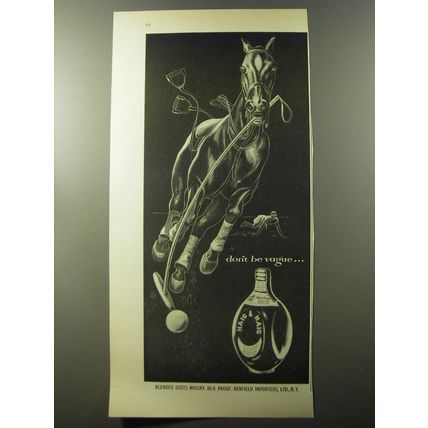 1953 Haig & Haig Scotch Ad - Polo