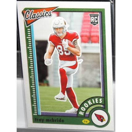 2022 Classics TREY MCBRIDE (Arizona Cardinals) Yellow Back Rookie Card #183