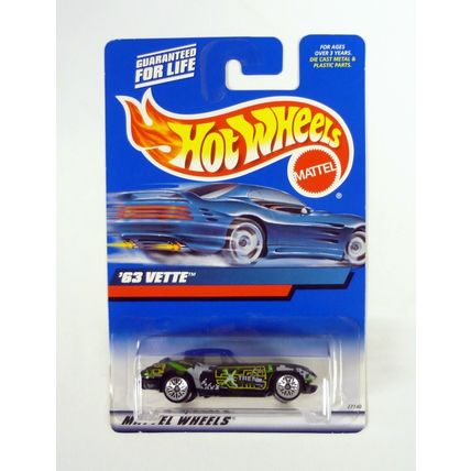 Hot Wheels '63 Vette #174 Black Die-Cast Car 2000
