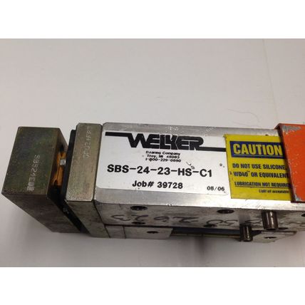 NEW OLD WELKER SBS-24-23-HS-C1 PNEUMATIC CYLINDER, 40mm BORE, 25mm STROKE ,TG