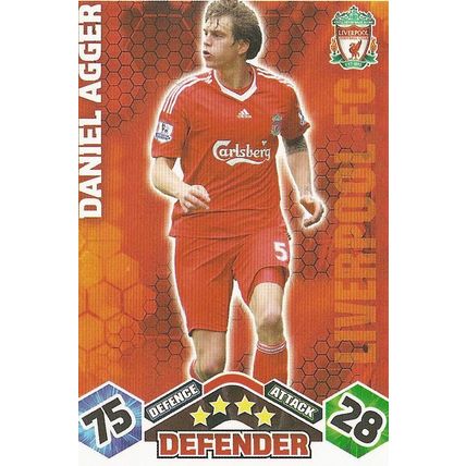 Match Attax 2009/10 Collection: Liverpool, Defender - Agger