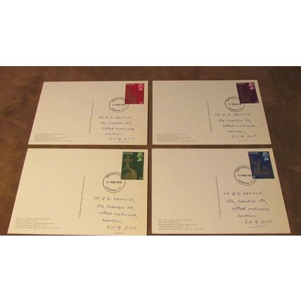1978 GB PHQ First Day Cover Postcards - Queen Elizabeth Coronation Anniversary