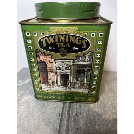 Twinings Tea EMPTY Vintage 1990 Collectible Tin Container