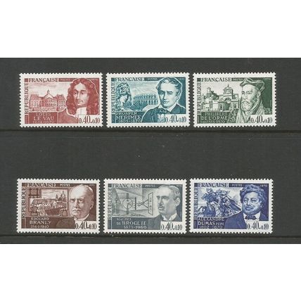 France 1970 Red Cross Fund, Unmounted Mint Set SG 1857 / 1862