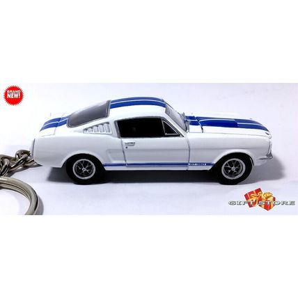 RARE KEYCHAIN 65/66/67 WHITE SHELBY MUSTANG GT350 FORD CUSTOM Ltd GREAT GIFT