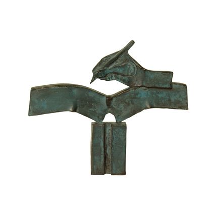 Bronzen beeld Eric Claus : Schrijven, z.j.