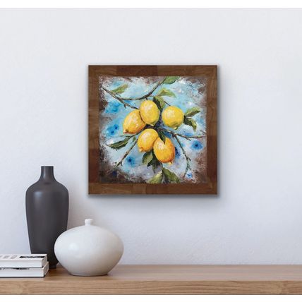 Oil Painting Still life Original Lemon Fruits Wallart
