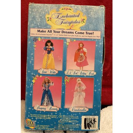 Jakks 1997 Enchanted Fairytales Snow White Fashion Doll New In Box