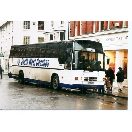 Colour Photograph of South West Coaches Ltd. - SAZ 2511 ex. Cambus Ltd.