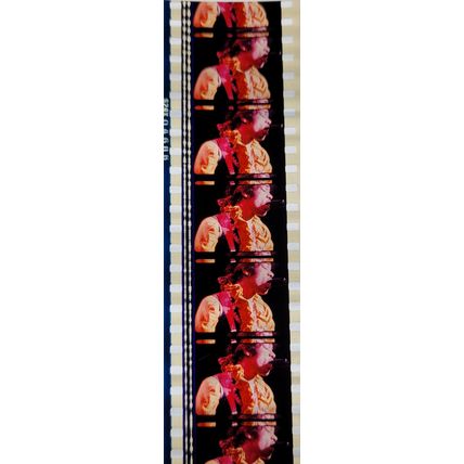 Jimi Hendrex. Pk MTP - d088J . 1 STRIP OF 5 - 35MM FILM CELLS. A very rare strip