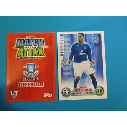 Joleon Lescott - Everton - Match Attax 2007/08 Football Card