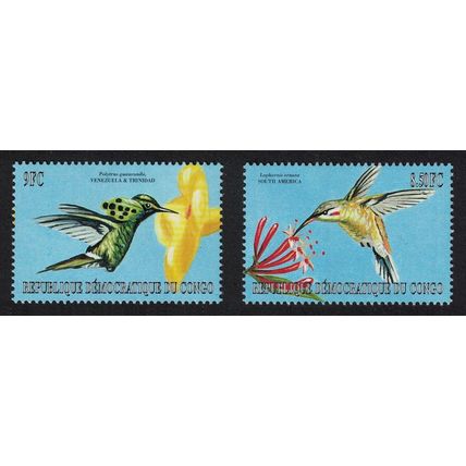 DR Congo Hummingbirds 2v 2000 MNH MI#1487-1488