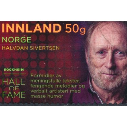Rockheim Hall of Fame: Innland 50g - Norway 2020 - F H - MiNr 2033